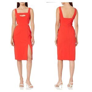 Aidan by Aidan Mattox Cutout Crepe Sheath Dress Size 6